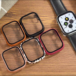 เคสใส่นาฬิกา PC พร้อมฟิล์มกระจกนิรภัย สำหรับ Apple Watch Series SE 3&SE 2&6&SE&5&4 44mm, สำหรับ Apple Watch Series SE 3&SE 2&6&SE&5&4 40mm