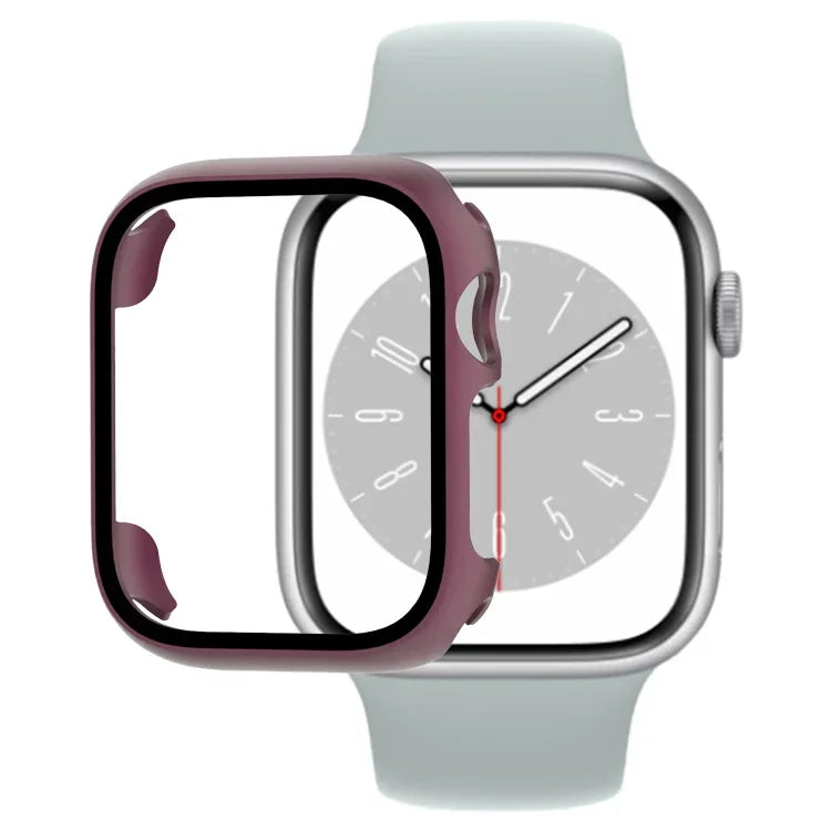 Tempered Glass Film PC Watch Case, For Apple Watch Series 9 / 8 / 7 41mm, For Apple Watch Series 9 / 8 / 7 45mm