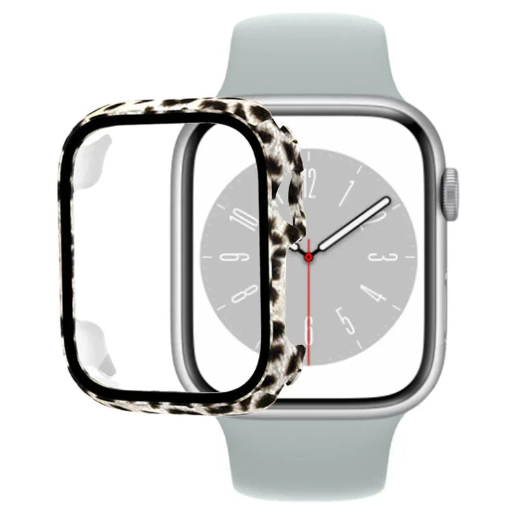 เคส PC พร้อมฟิล์มกระจกนิรภัย สำหรับ Apple Watch Series 9 / 8 / 7 ขนาด 41 มม. สำหรับ Apple Watch Series 9 / 8 / 7 ขนาด 45 มม.
