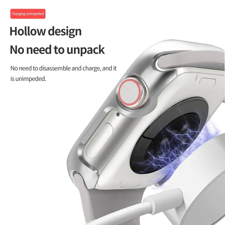 Tempered Glass Film PC Watch Case, For Apple Watch Series 9 / 8 / 7 41mm, For Apple Watch Series 9 / 8 / 7 45mm