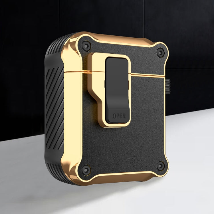 Wireless Earphone Eagle Electroplating Protective Case with Hook, For AirPods 1 / 2, For AirPods Pro, For AirPods 3