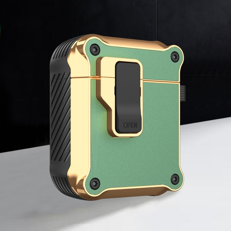 Wireless Earphone Eagle Electroplating Protective Case with Hook, For AirPods 1 / 2, For AirPods Pro, For AirPods 3