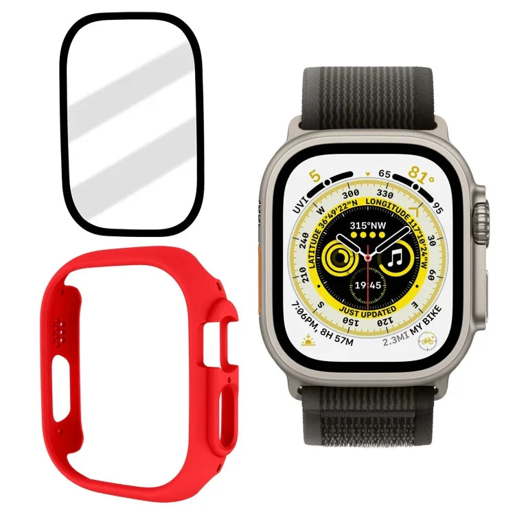ฟิล์มกระจกนิรภัยฝ้ากรอบนาฬิกา PC สำหรับ Apple Watch Ultra 3 / 2 / 1 49mm