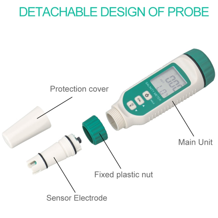 เครื่องวัดความเค็มดิจิทัลแบบพกพา SmartSensor AR8012, AR8012