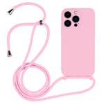 Crossbody Lanyard Liquid Silicone Case, For iPhone 14 Pro Max, For iPhone 13, For iPhone 13 Pro