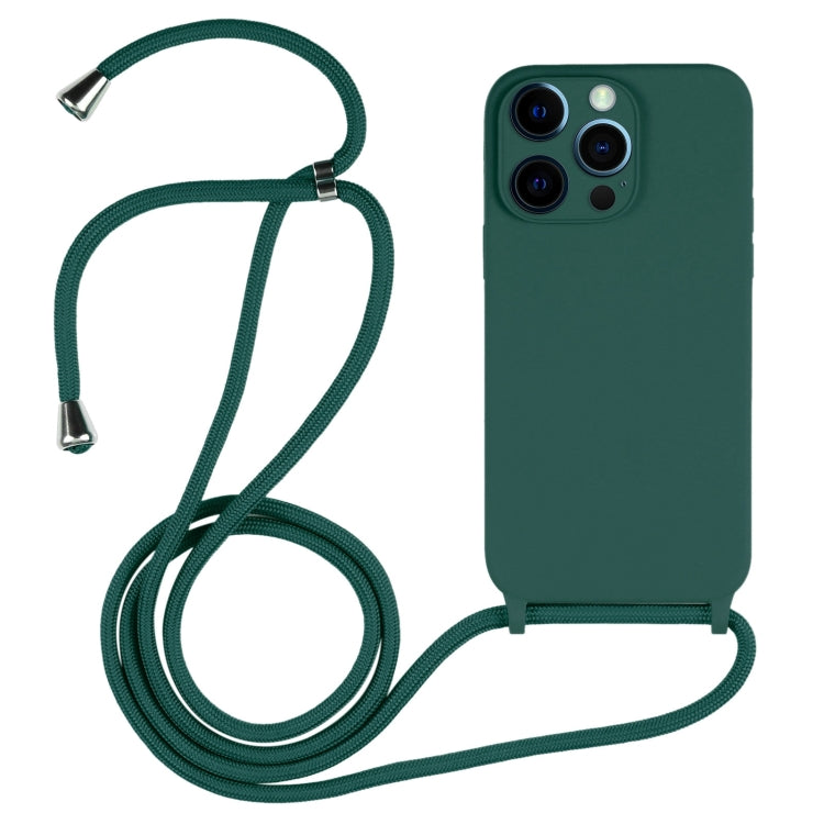 Crossbody Lanyard Liquid Silicone Case, For iPhone 12 Pro Max