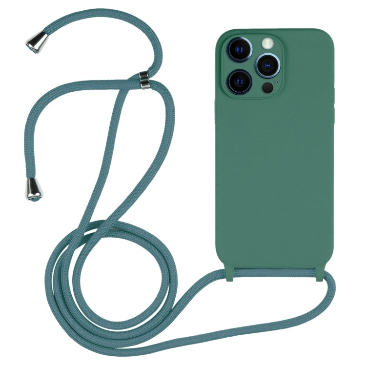 Crossbody Lanyard Liquid Silicone Case, For iPhone 12 Pro Max