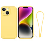 Silicone Phone Case with Wrist Strap, For iPhone 14, For iPhone 14 Plus, For iPhone 14 Pro, For iPhone 14 Pro Max
