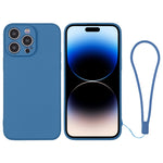 Silicone Phone Case with Wrist Strap, For iPhone 14, For iPhone 14 Plus, For iPhone 14 Pro, For iPhone 14 Pro Max