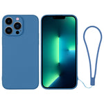Silicone Phone Case with Wrist Strap, For iPhone 13 mini, For iPhone 13, For iPhone 13 Pro, For iPhone 13 Pro Max