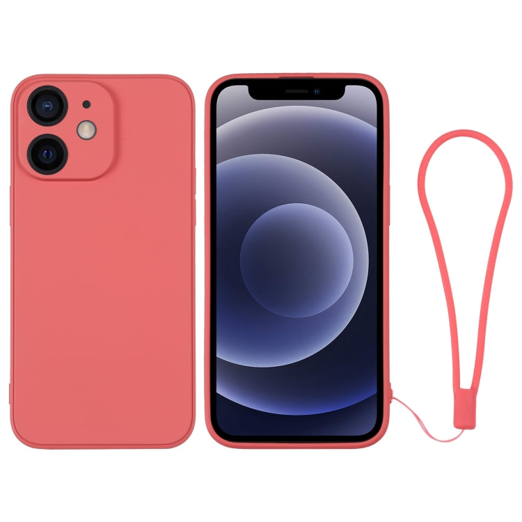 Silicone Phone Case with Wrist Strap, For iPhone 12 mini, For iPhone 12, For iPhone 12 Pro, For iPhone 12 Pro Max