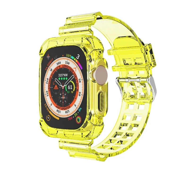 สายรัดนาฬิกา TPU โปร่งใสแบบบูรณาการ Glacier สำหรับ Apple Watch Ultra 49mm
