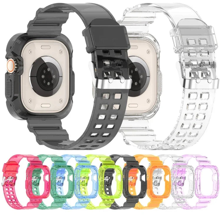 สายรัดนาฬิกา TPU โปร่งใสแบบบูรณาการ Glacier สำหรับ Apple Watch Ultra 49mm