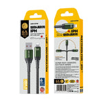 สายชาร์จและซิงค์ข้อมูล WEKOME WDC-169I Raython Series 6A USB เป็น 8 Pin ชาร์จเร็ว, ความยาว: 1 เมตร
