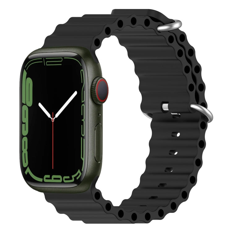 สายรัดนาฬิกาซิลิโคน Ocean สำหรับ Apple Watch Series 8&7 41mm, สำหรับ Apple Watch Series 8&7 41mm / SE 2&6&SE&5&4 40mm