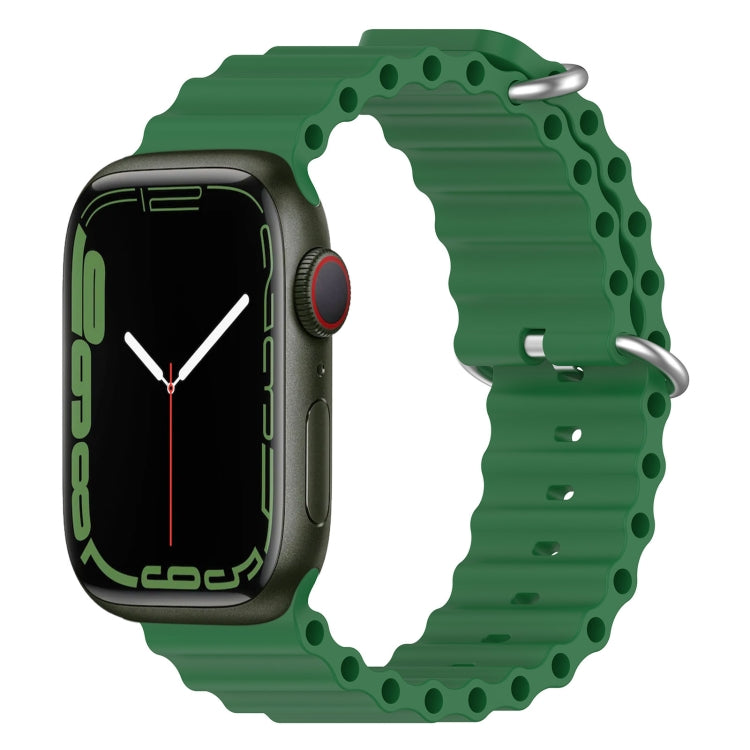 สายรัดนาฬิกาซิลิโคน Ocean สำหรับ Apple Watch Series 8&7 41mm, สำหรับ Apple Watch Series 8&7 41mm / SE 2&6&SE&5&4 40mm