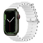สายรัดนาฬิกาซิลิโคน Ocean สำหรับ Apple Watch Series 8&7 41mm, สำหรับ Apple Watch Series 8&7 41mm / SE 2&6&SE&5&4 40mm