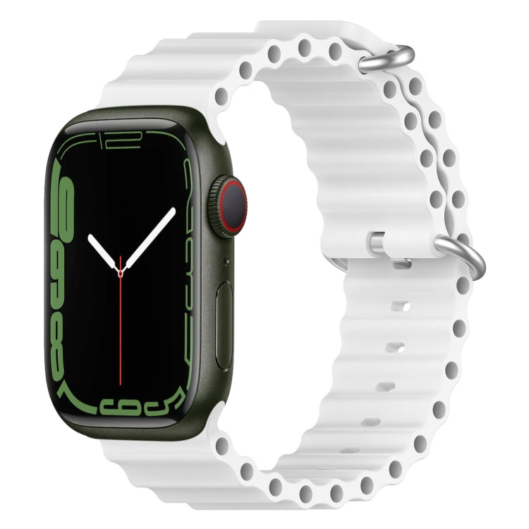 สายรัดนาฬิกาซิลิโคน Ocean สำหรับ Apple Watch Series 8&7 41mm, สำหรับ Apple Watch Series 8&7 41mm / SE 2&6&SE&5&4 40mm