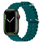 สายรัดนาฬิกาซิลิโคน Ocean สำหรับ Apple Watch Series 8&7 41mm, สำหรับ Apple Watch Series 8&7 41mm / SE 2&6&SE&5&4 40mm