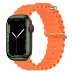 สายรัดนาฬิกาซิลิโคน Ocean สำหรับ Apple Watch Series 8&7 41mm, สำหรับ Apple Watch Series 8&7 41mm / SE 2&6&SE&5&4 40mm