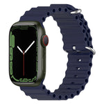 สายรัดนาฬิกาซิลิโคน Ocean สำหรับ Apple Watch Series 8&7 41mm, สำหรับ Apple Watch Series 8&7 41mm / SE 2&6&SE&5&4 40mm