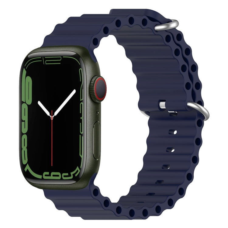 สายรัดนาฬิกาซิลิโคน Ocean สำหรับ Apple Watch Series 8&7 41mm, สำหรับ Apple Watch Series 8&7 41mm / SE 2&6&SE&5&4 40mm