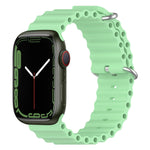สายรัดนาฬิกาซิลิโคน Ocean สำหรับ Apple Watch Series 8&7 41mm, สำหรับ Apple Watch Series 8&7 41mm / SE 2&6&SE&5&4 40mm