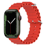 สายรัดนาฬิกาซิลิโคน Ocean สำหรับ Apple Watch Series 8&7 41mm, สำหรับ Apple Watch Series 8&7 41mm / SE 2&6&SE&5&4 40mm