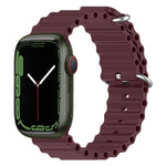 สายรัดนาฬิกาซิลิโคน Ocean สำหรับ Apple Watch Series 8&7 41mm, สำหรับ Apple Watch Series 8&7 41mm / SE 2&6&SE&5&4 40mm