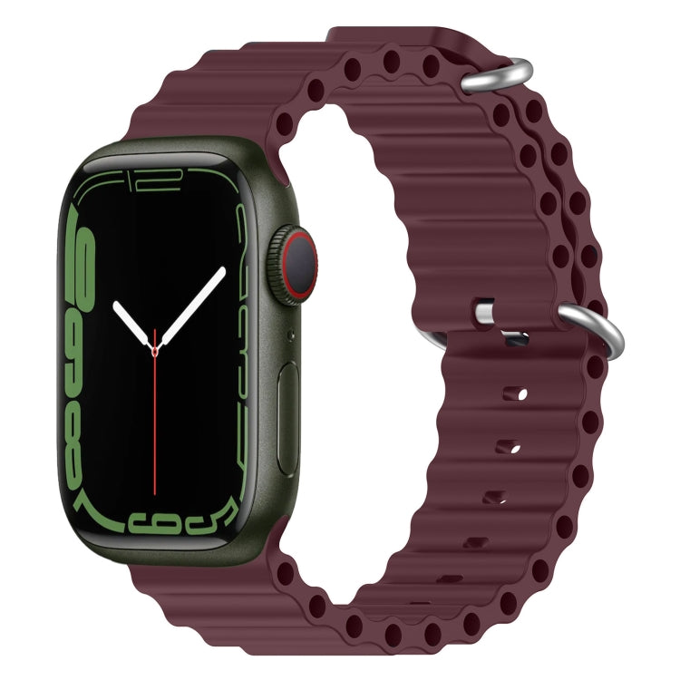 สายรัดนาฬิกาซิลิโคน Ocean สำหรับ Apple Watch Series 8&7 41mm, สำหรับ Apple Watch Series 8&7 41mm / SE 2&6&SE&5&4 40mm