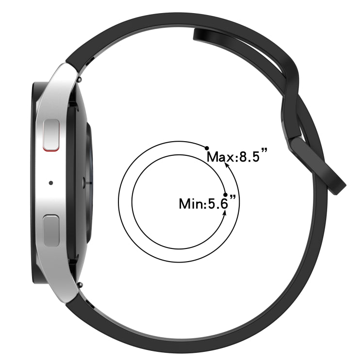 Two-color Silicone Watch Band, For Samsung Galaxy Watch5 40mm / 44mm