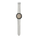 สายหนังแท้ลายลิ้นจี่สำหรับ Samsung Galaxy Watch5 ขนาด 40 มม. / 44 มม. พร้อมหัวเข็มขัดสีดำและสีเงิน