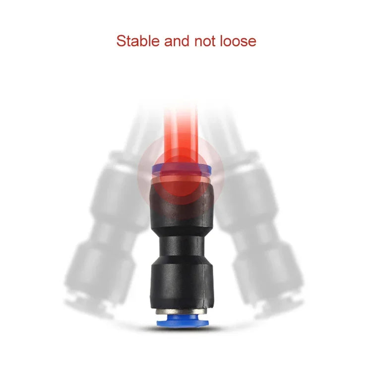 LAIZE 10pcs PU Plastic Straight Pneumatic Quick Fitting Connector, PU-4, PU-6, PU-8, PU-10, PU-12, PU-14, PU-16