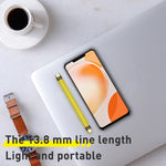 สายข้อมูล FPC ยืดหยุ่น USB-C/Type-C ถึง USB-C/Type-C กำลัง 100W ความเร็ว 10Gbps, ความยาว 13.8ซม.