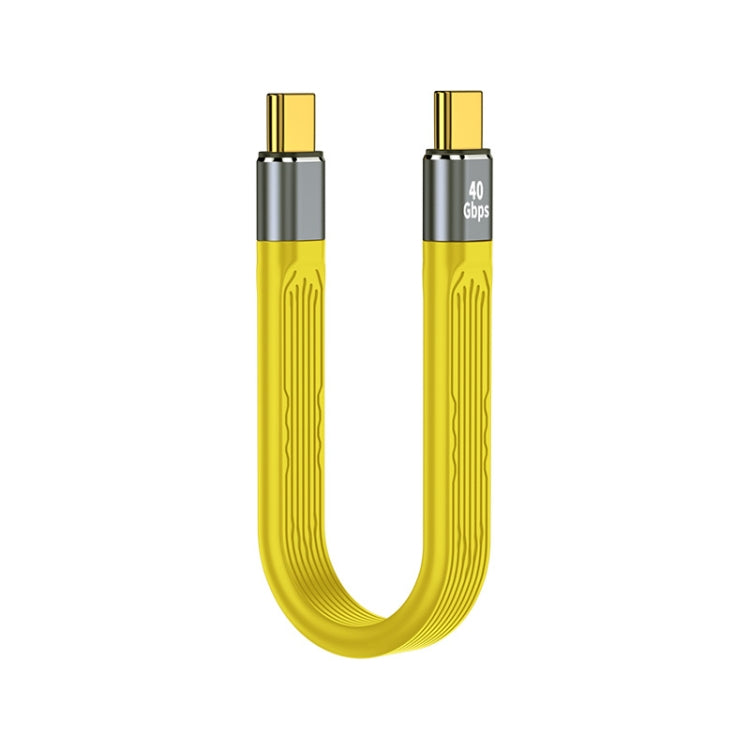 สายข้อมูล FPC ยืดหยุ่น USB-C/Type-C ถึง USB-C/Type-C กำลัง 100W ความเร็ว 40Gbps, ความยาว 13.8ซม.