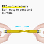 สายข้อมูล FPC ยืดหยุ่น USB-C/Type-C ถึง USB-C/Type-C กำลัง 100W ความเร็ว 40Gbps, ความยาว 13.8ซม.