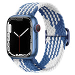 สายรัดนาฬิกาถักไนลอนพร้อมหัวเข็มขัด สำหรับ Apple Watch Ultra 49 มม. / Series 8&7 45 มม. / SE 2&6&SE&5&4 44 มม. / 3&2&1 42 มม.