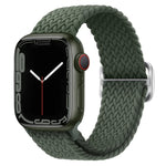 สายรัดนาฬิกาถักไนลอนพร้อมหัวเข็มขัด สำหรับ Apple Watch Ultra 49 มม. / Series 8&7 45 มม. / SE 2&6&SE&5&4 44 มม. / 3&2&1 42 มม.