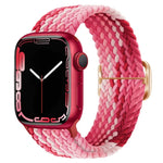 สายรัดนาฬิกาถักไนลอนพร้อมหัวเข็มขัด สำหรับ Apple Watch Ultra 49 มม. / Series 8&7 45 มม. / SE 2&6&SE&5&4 44 มม. / 3&2&1 42 มม.