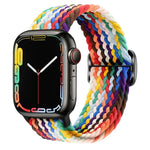 สายรัดนาฬิกาถักไนลอนพร้อมหัวเข็มขัด สำหรับ Apple Watch Ultra 49 มม. / Series 8&7 45 มม. / SE 2&6&SE&5&4 44 มม. / 3&2&1 42 มม.