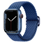 สายรัดนาฬิกาถักไนลอนพร้อมหัวเข็มขัด สำหรับ Apple Watch Ultra 49 มม. / Series 8&7 45 มม. / SE 2&6&SE&5&4 44 มม. / 3&2&1 42 มม.