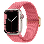สายรัดนาฬิกาถักไนลอนพร้อมหัวเข็มขัด สำหรับ Apple Watch Ultra 49 มม. / Series 8&7 45 มม. / SE 2&6&SE&5&4 44 มม. / 3&2&1 42 มม.