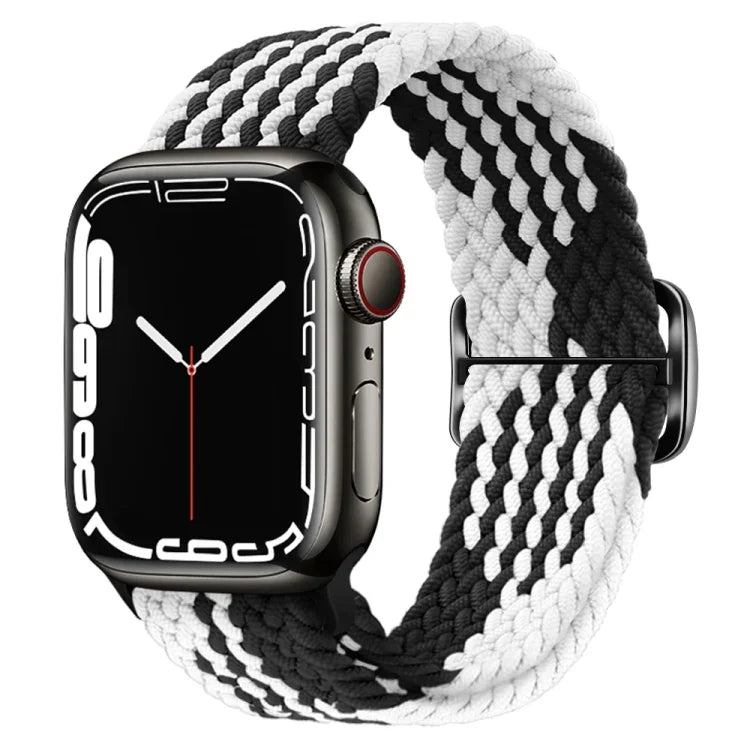 สายรัดนาฬิกาถักไนลอนพร้อมหัวเข็มขัด สำหรับ Apple Watch Series 8&7 41mm / SE 2&6&SE&5&4 40mm / 3&2&1 38mm, สำหรับ Apple Watch Series 8&7 41mm / SE 2