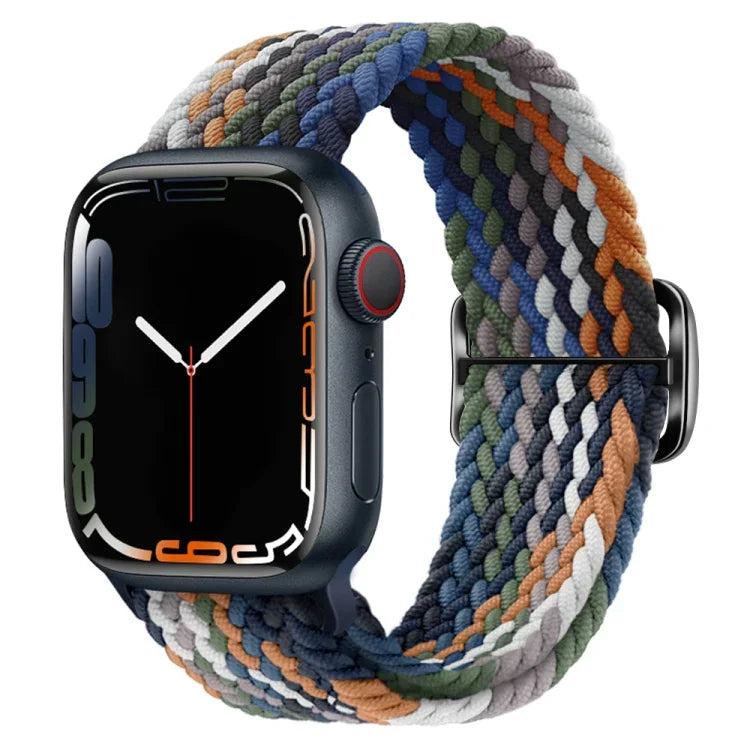 สายรัดนาฬิกาถักไนลอนพร้อมหัวเข็มขัด สำหรับ Apple Watch Series 8&7 41mm / SE 2&6&SE&5&4 40mm / 3&2&1 38mm, สำหรับ Apple Watch Series 8&7 41mm / SE 2