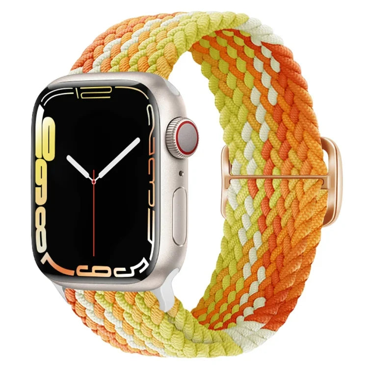 สายรัดนาฬิกาถักไนลอนพร้อมหัวเข็มขัด สำหรับ Apple Watch Series 8&7 41mm / SE 2&6&SE&5&4 40mm / 3&2&1 38mm, สำหรับ Apple Watch Series 8&7 41mm / SE 2
