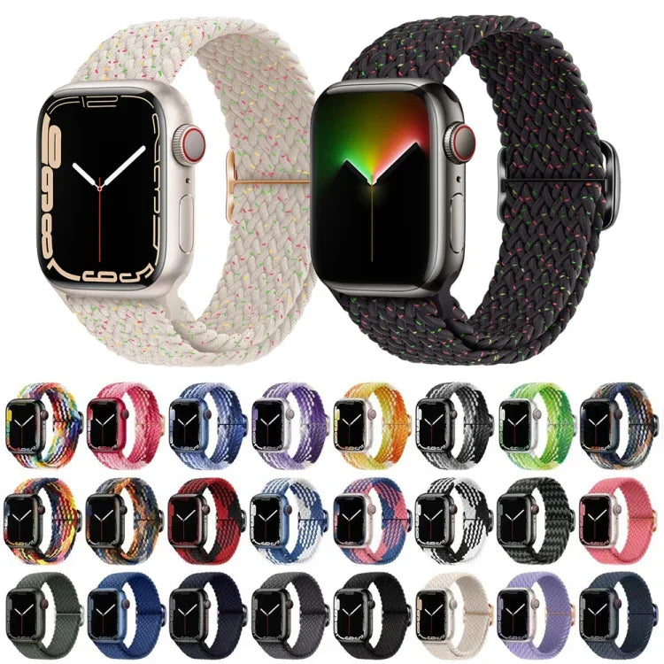 สายรัดนาฬิกาถักไนลอนพร้อมหัวเข็มขัด สำหรับ Apple Watch Series 8&7 41mm / SE 2&6&SE&5&4 40mm / 3&2&1 38mm, สำหรับ Apple Watch Series 8&7 41mm / SE 2