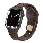 สายรัดนาฬิกาซิลิโคนลายตัวอักษรอังกฤษ สำหรับ Apple Watch Ultra 49mm / Series 8&7 45mm / SE 2&6&SE&5&4 44mm / 3&2&1 42mm, สำหรับ Apple Watch Series 8&7 41mm / SE 2&6&SE&5&4 40mm / 3&2&1 38mm