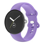 สายรัดนาฬิกาซิลิโคนสีเดียว สำหรับ Google Pixel Watch 4 / 3 / 2 / 1 41 มม. สำหรับผู้ชายและผู้หญิง