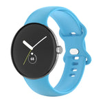 สายรัดนาฬิกาซิลิโคนสีเดียว สำหรับ Google Pixel Watch 4 / 3 / 2 / 1 41 มม. สำหรับผู้ชายและผู้หญิง
