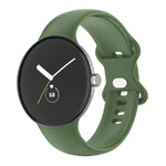 สายรัดนาฬิกาซิลิโคนสีเดียว สำหรับ Google Pixel Watch 4 / 3 / 2 / 1 41 มม. สำหรับผู้ชายและผู้หญิง